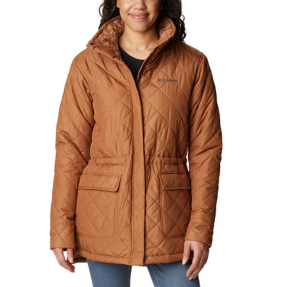 Columbia Crest Novelty Jacket Camel Brown Plus Size XXL